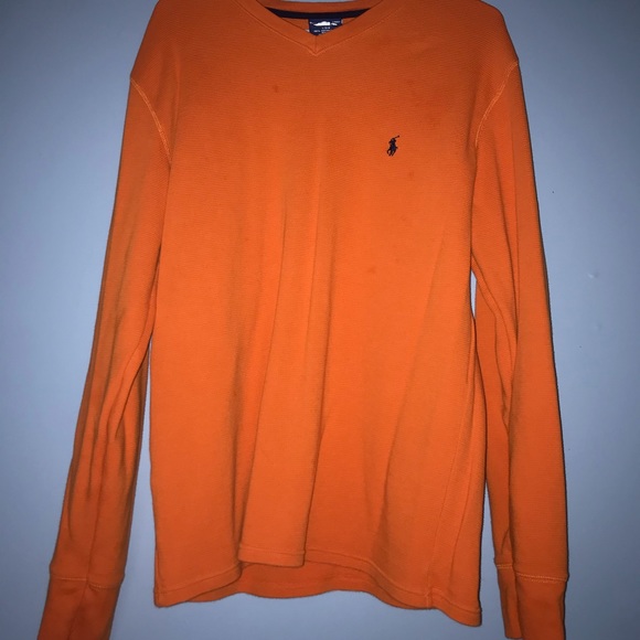 Polo by Ralph Lauren Orange Thermal Size Large - Picture 2 of 4
